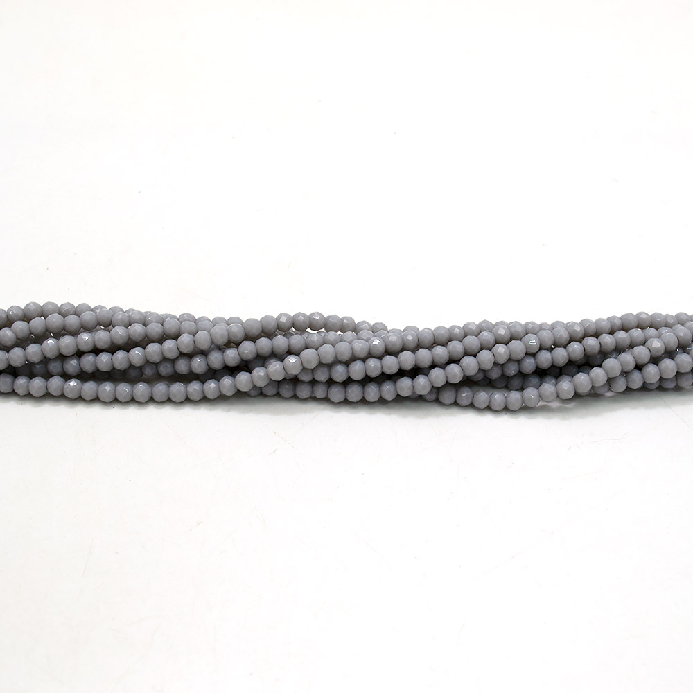 Фото товара ювелирное стекло матовое серое шар 3 мм грань