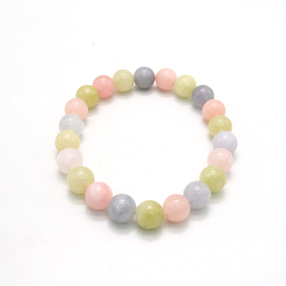 Фото товара браслет из кварца цвет морганит яркий 8 мм