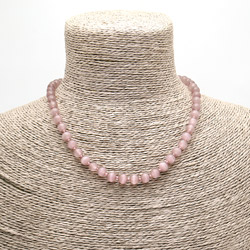 Бусы из кошачьего глаза имитации цвет пудровый шар