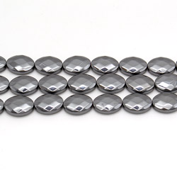 Фото товара гематит таблетка овальная грань 16*12мм