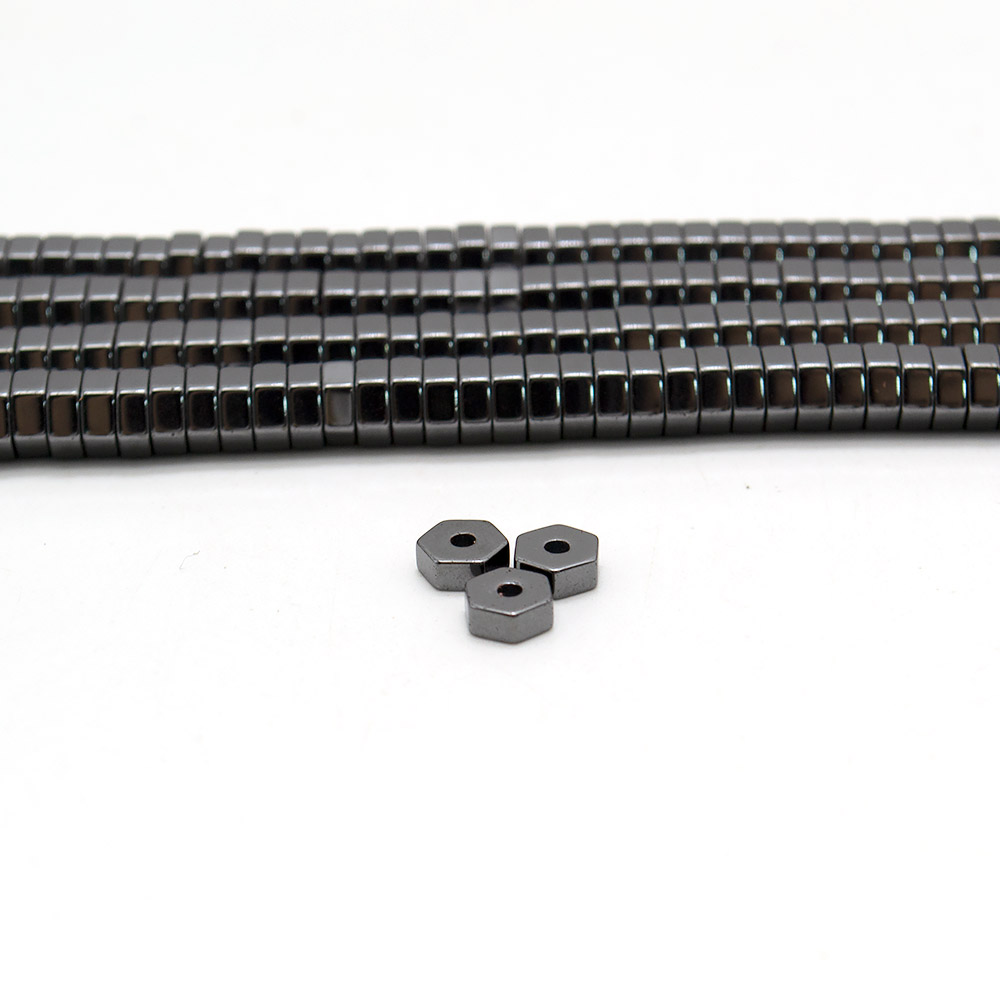 Фото товара гематит разделитель шестиугольный 5*2 мм