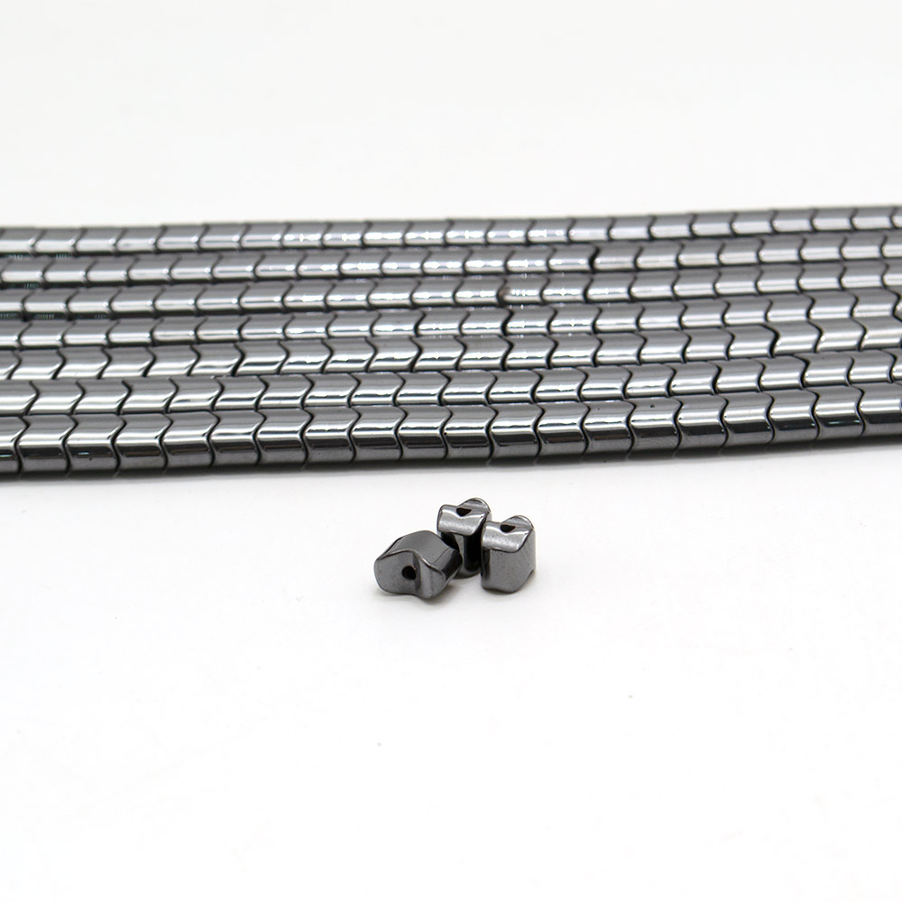 Фото товара гематит разделитель змейка плоская 8*6мм