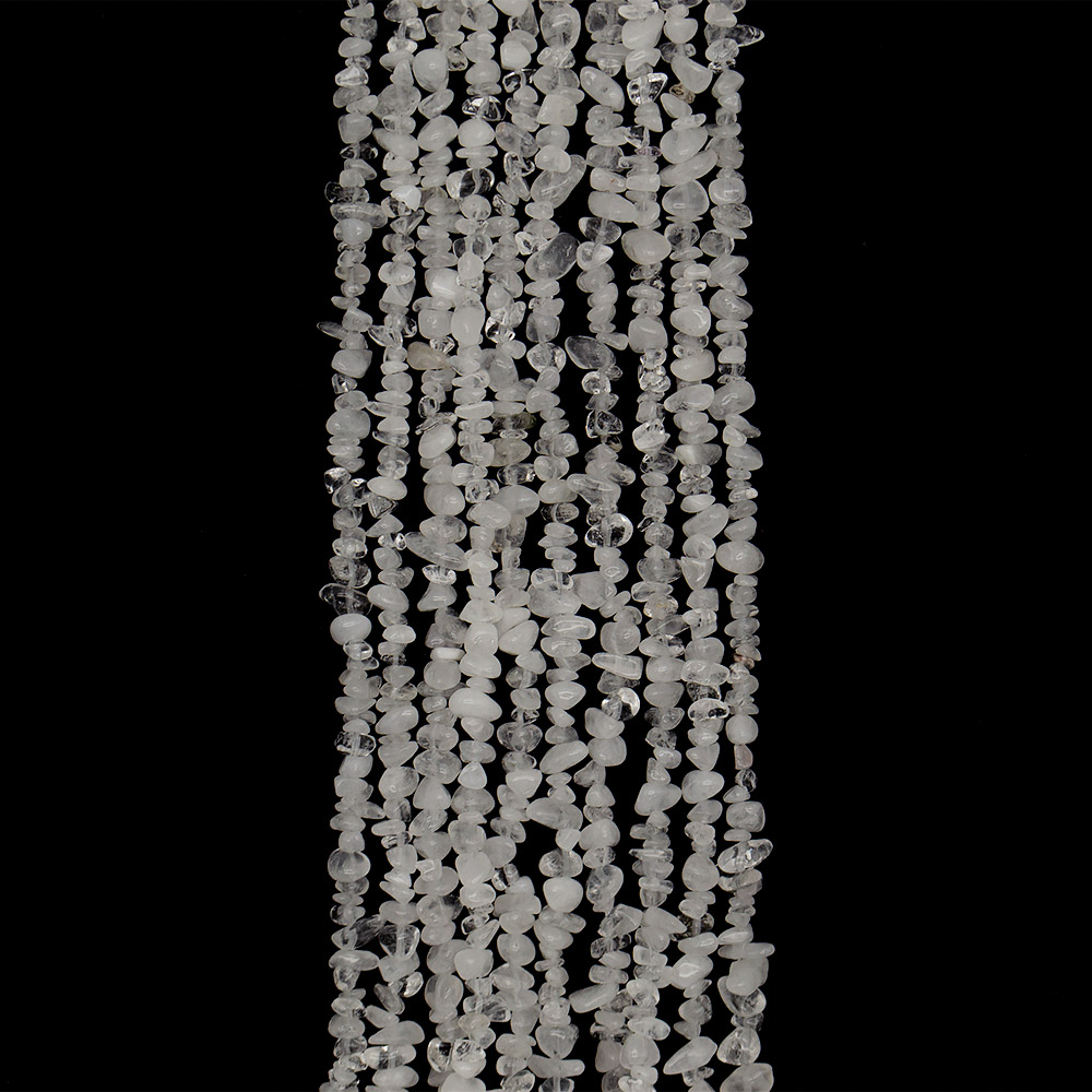 Фото товара горный хрусталь крошка мелкая закругленная матовая