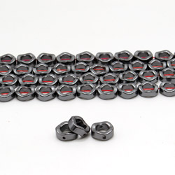 Гематит кольцо змейка 11.5*7 мм