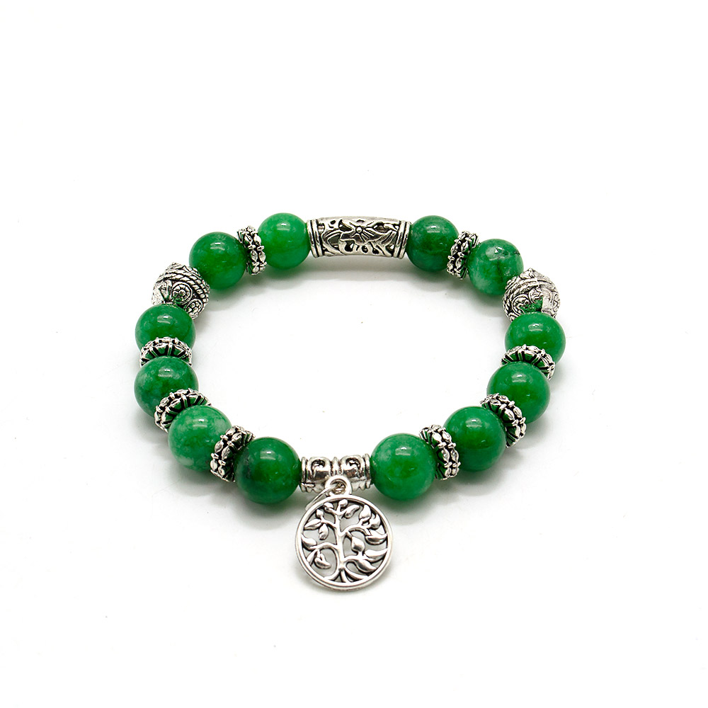 Фото товара браслет из кальцита зеленого "пандора" 10мм