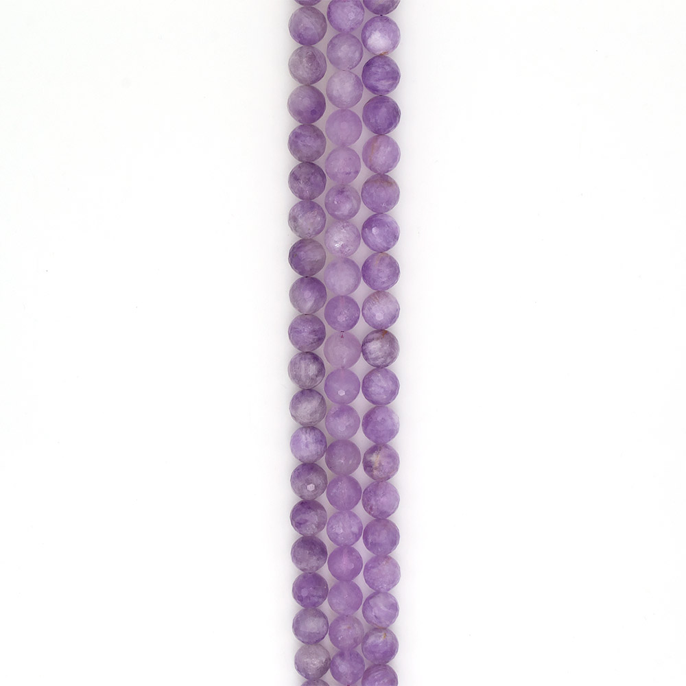 Фото товара аметист шар светлый граненый 14 мм