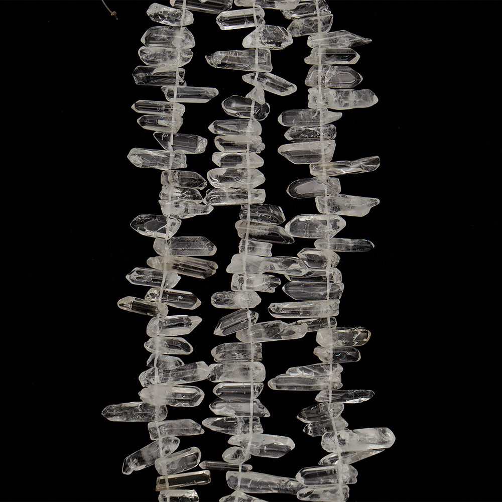 Фото товара горный хрусталь кристаллы от 20*8 до 40*10 мм