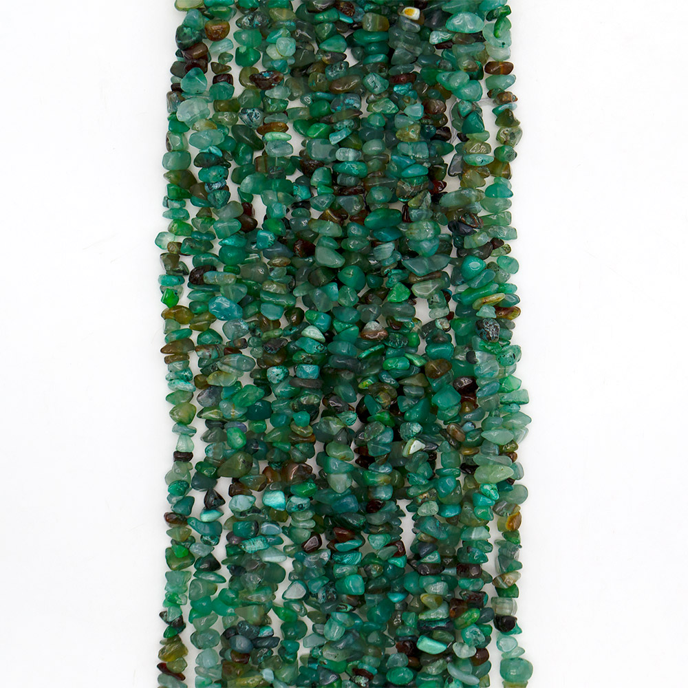 Фото товара агат крошка цвет зелено-коричневый микс средняя