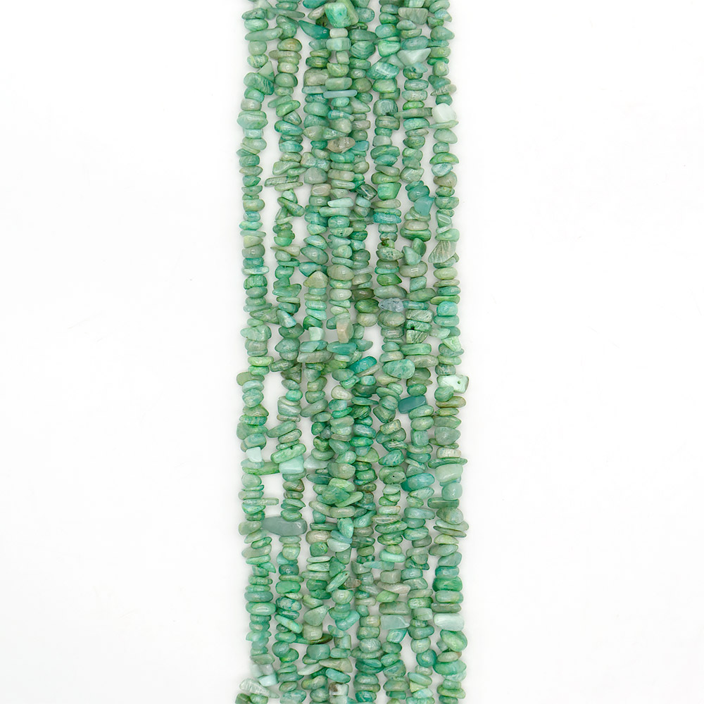 Амазонит  крошка яркая закругленная