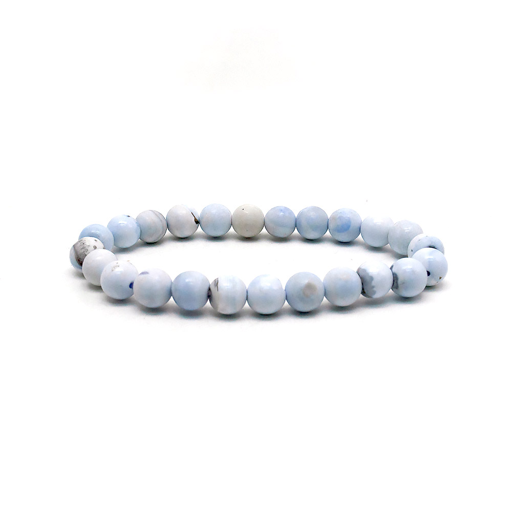 Фото товара браслет агат "мозаика"нежно-голубой 8мм