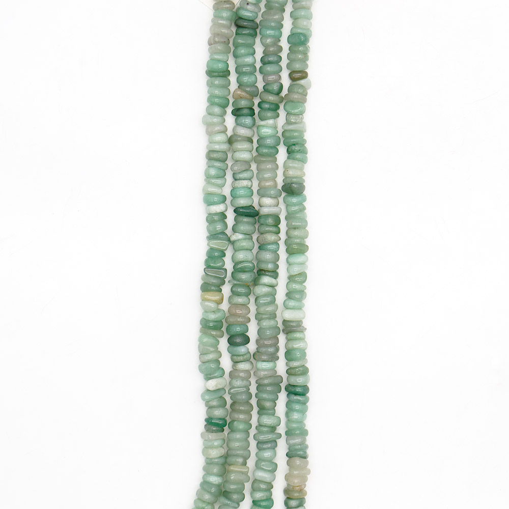 Фото товара авантюрин зеленый натура слайс 9*4 мм