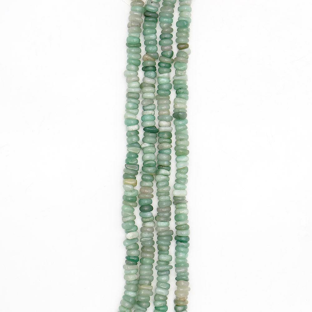 Авантюрин зеленый натура слайс 9*4 мм