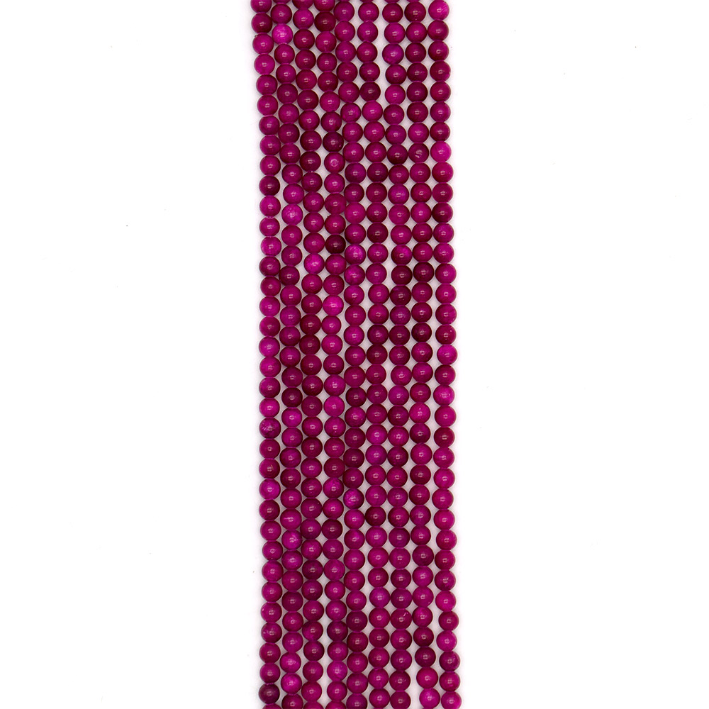 Фото товара кальцит пигментированный фуксия светлая 6 мм