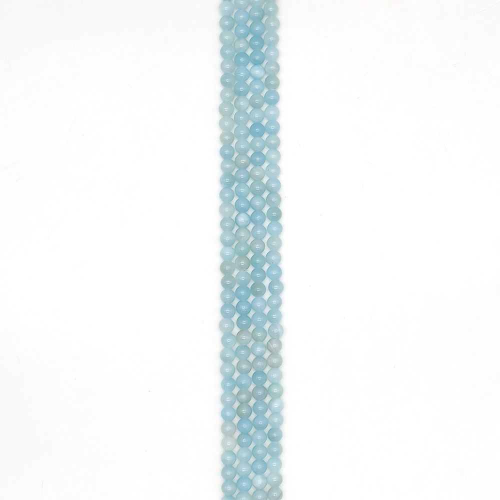 Кальцит тонированный голубой микс 6 мм