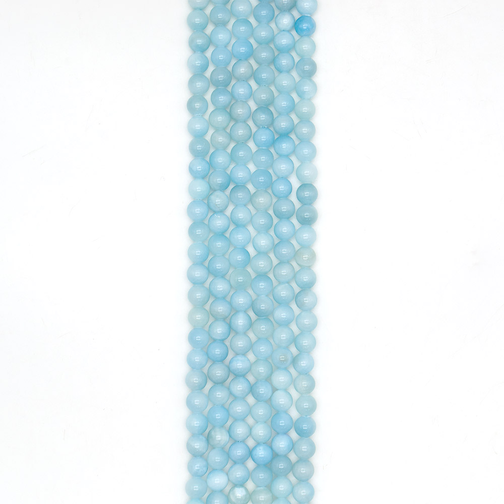 Фото товара кальцит тонированный голубой микс 8 мм