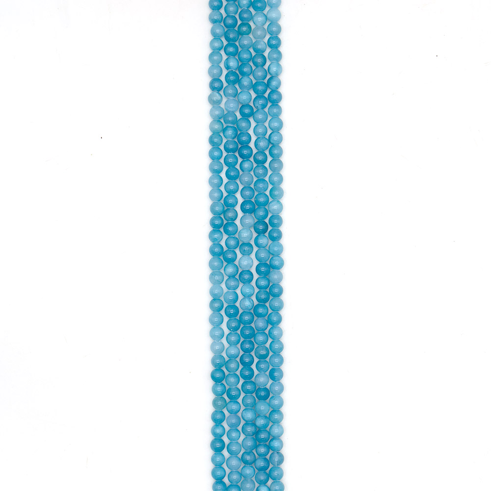 Фото товара кальцит тонированный цвет лазурный  6 мм