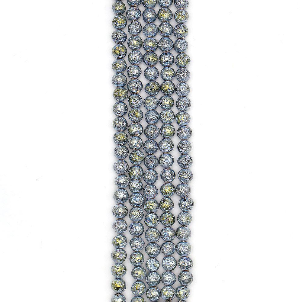 Лава с покрытием серебро с золотом 10 мм