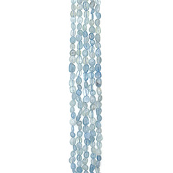 Аквамарин галтовка 8*10 мм