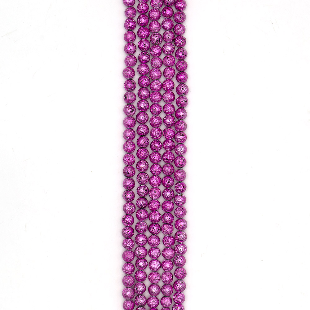 Фото товара лава с покрытием цвет фуксия шар 8 мм