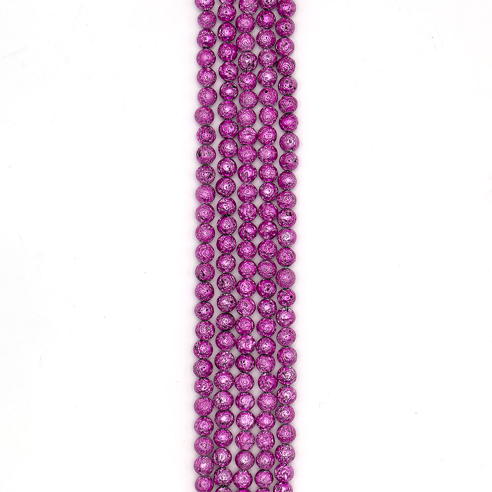 Лава с покрытием цвет фуксия 8 мм