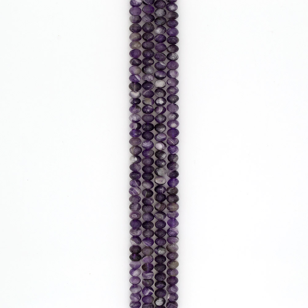 Фото товара аметист рондоль грань 7*10 мм