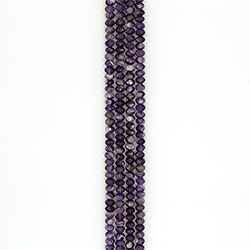 Аметист рондоль грань 7*10 мм