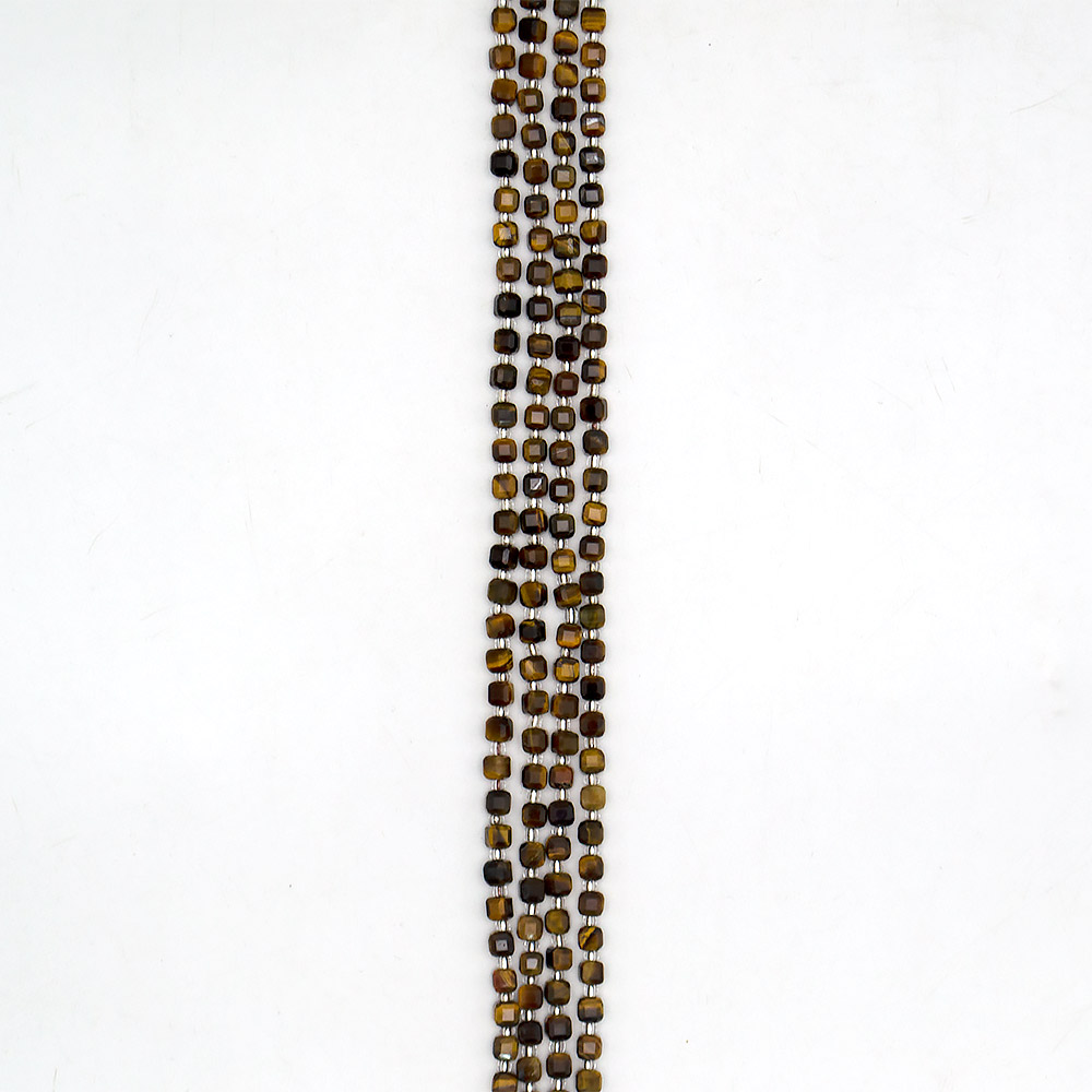 Тигровый глаз кубик 5*5 мм грань