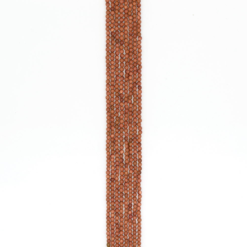 Фото товара авантюрин синтетический коричневый 4 мм