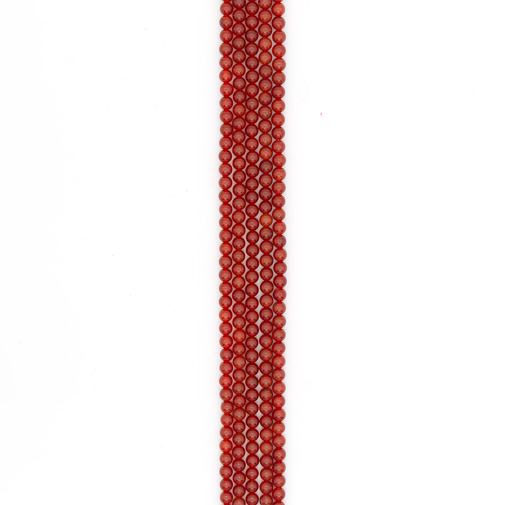 Фото товара сердолик рыжий однотонный шар 6 мм