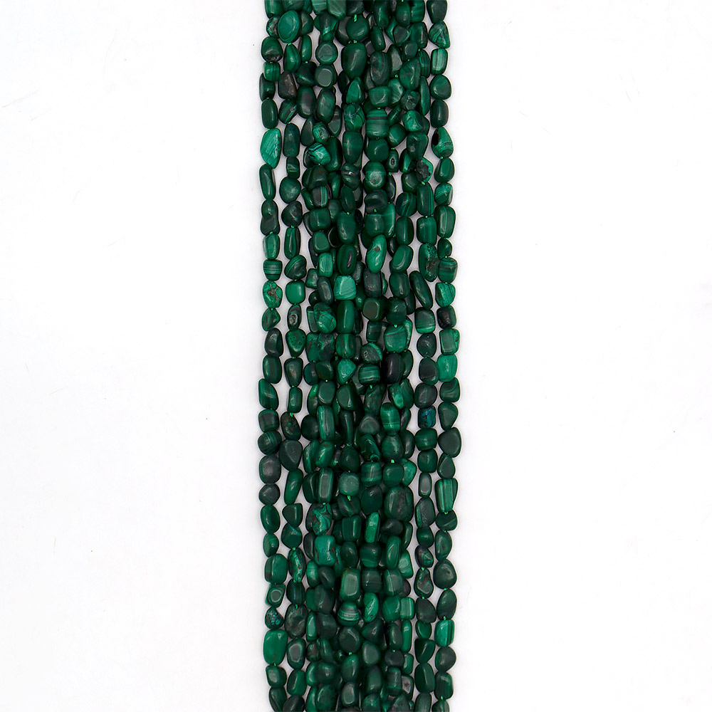 Малахит галтовка 8*6 мм