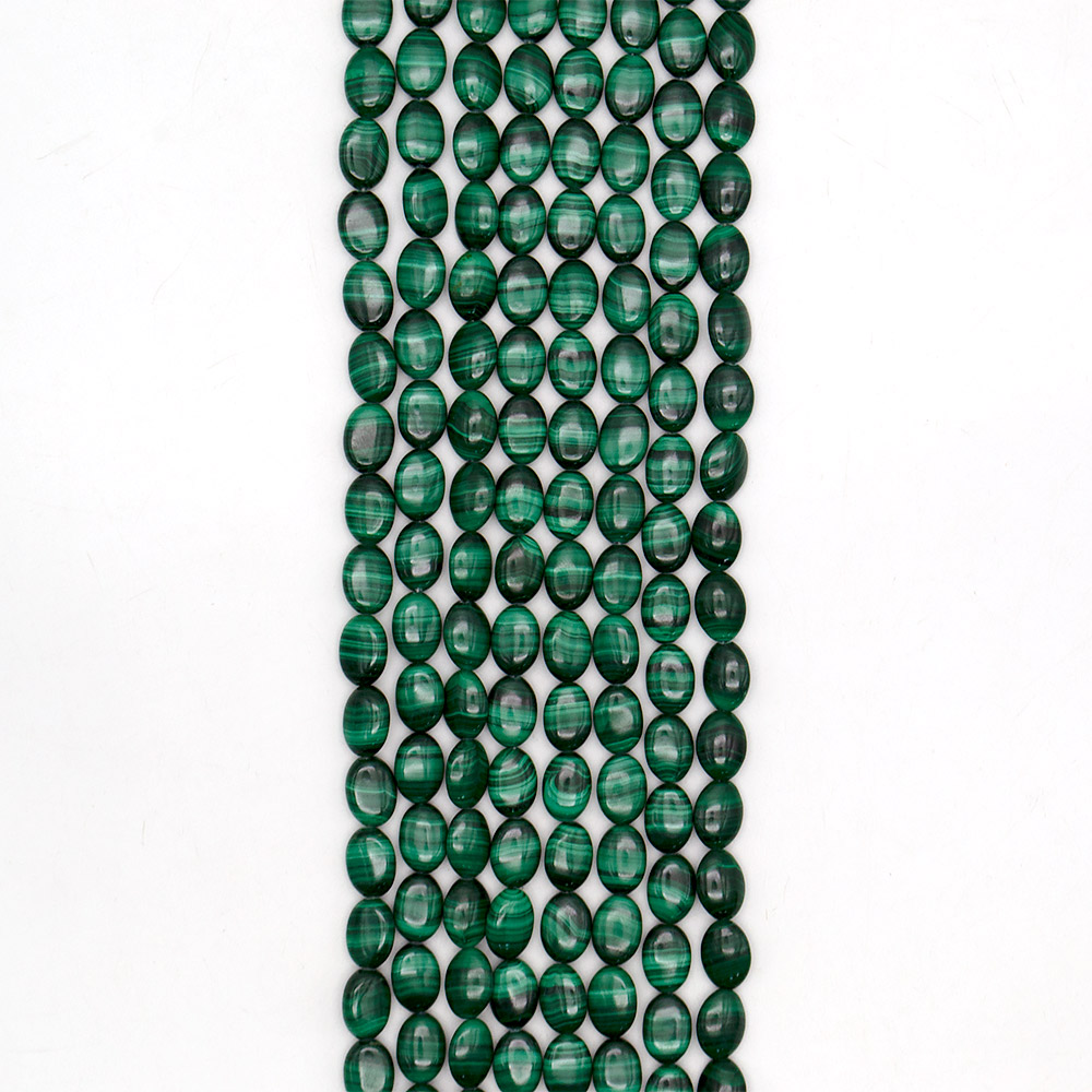 Фото товара малахит натура таблетка овальная 14*10 мм