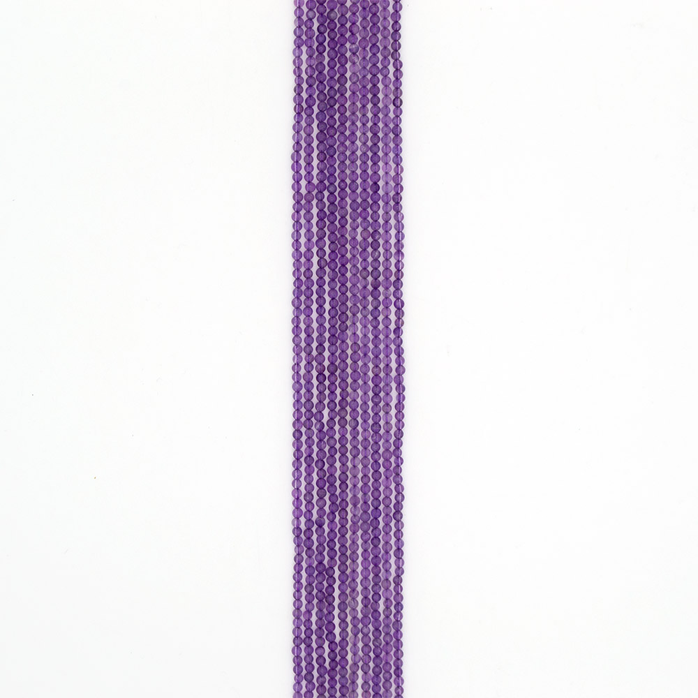 Фото товара аметист шар темный 3 мм граненый