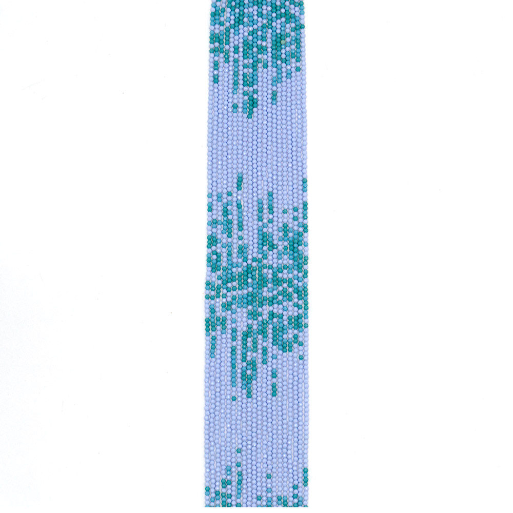 Фото товара ювелирное стекло цвет бирюзово-голубой шар 2 мм грань