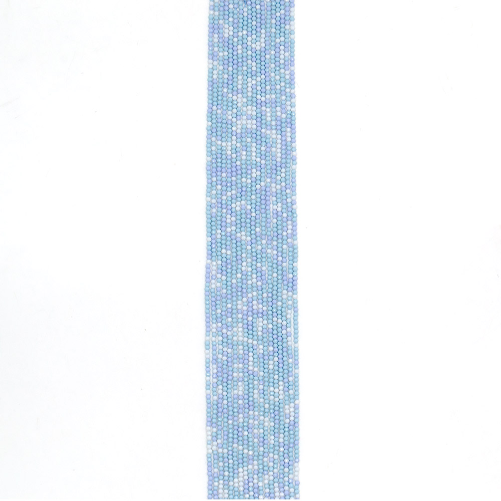 Ювелирное стекло цвет бело-голубой 2 мм грань