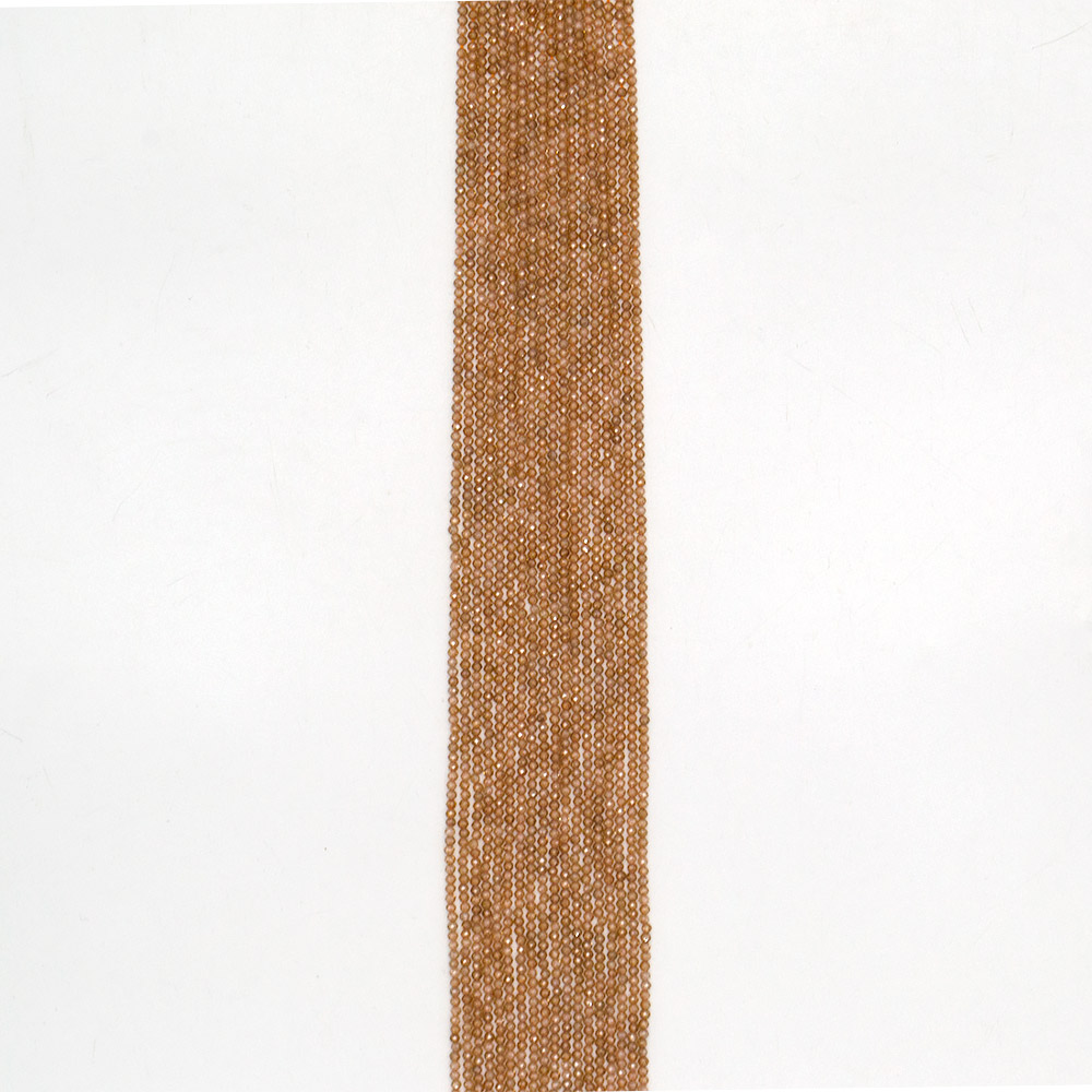 Фото товара циркон цвет солнечный темный грань шар 2 мм