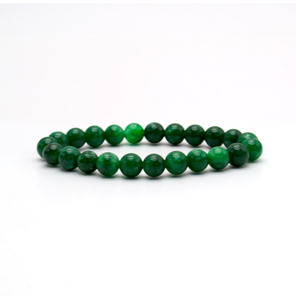 Фото товара браслет из кварца цвет изумрудный 8 мм