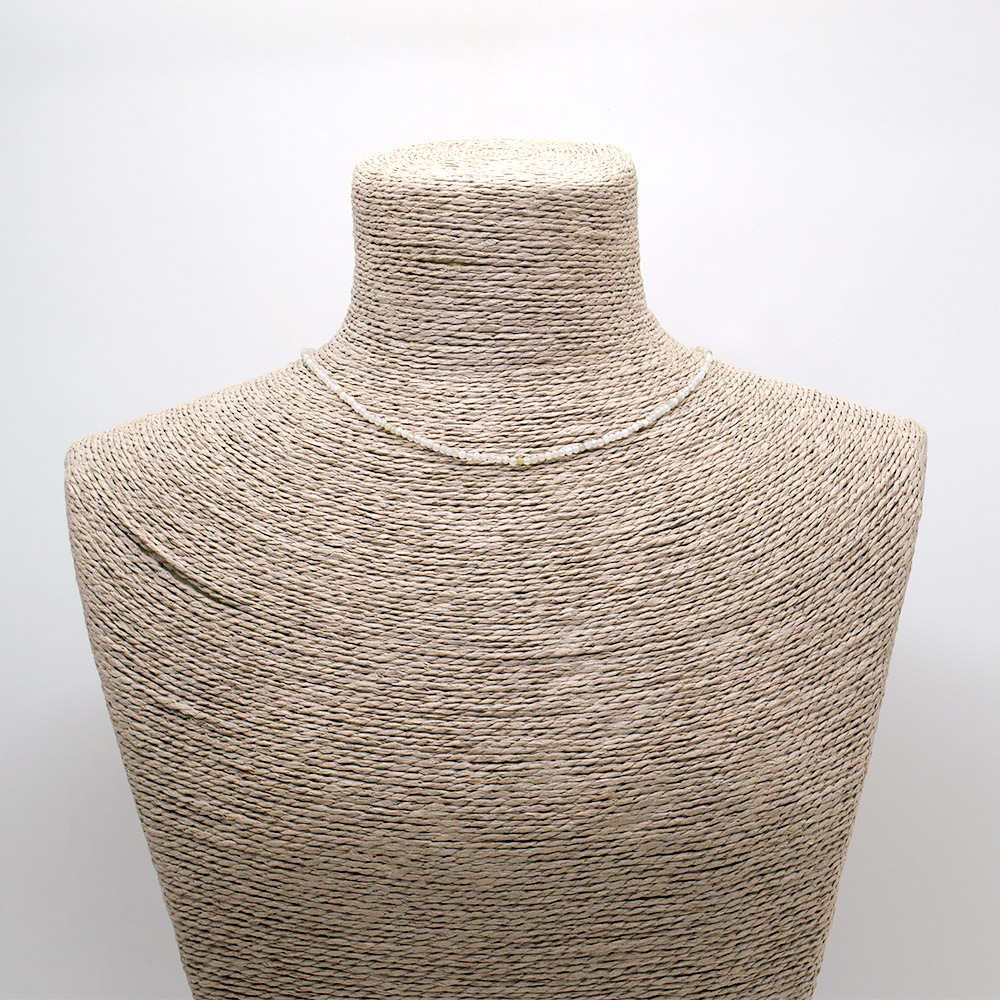 Фото товара бусы-чокер из циркона цвет морганит  шар 2 мм грань