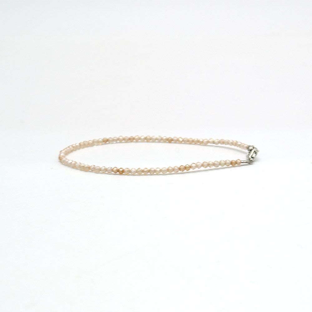 Браслет из циркона цвет солнечный 2 мм грань