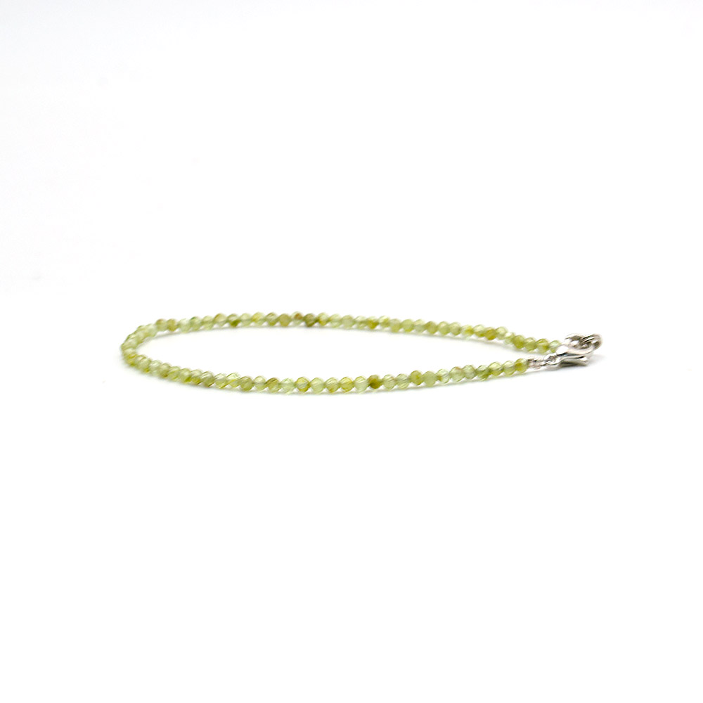 Фото товара браслет из циркона цвет хризолит 2 мм грань