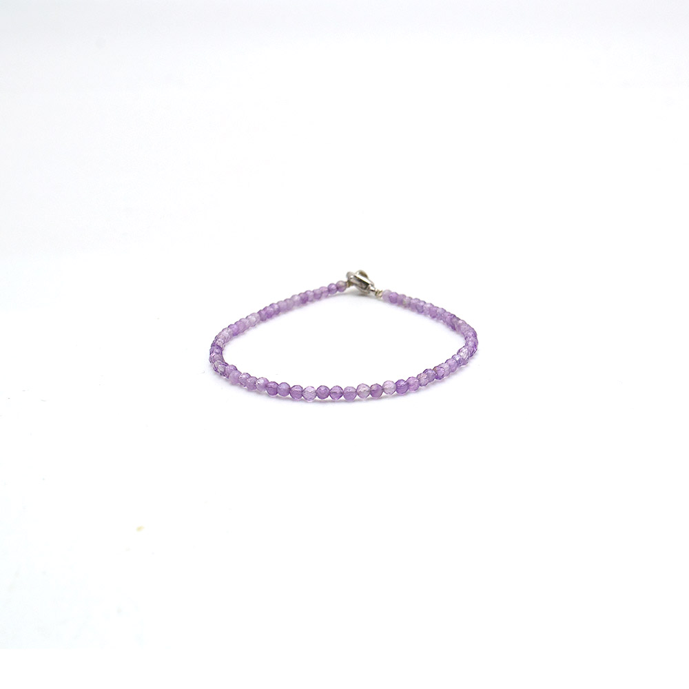 Фото товара браслет аметист 2 мм грань