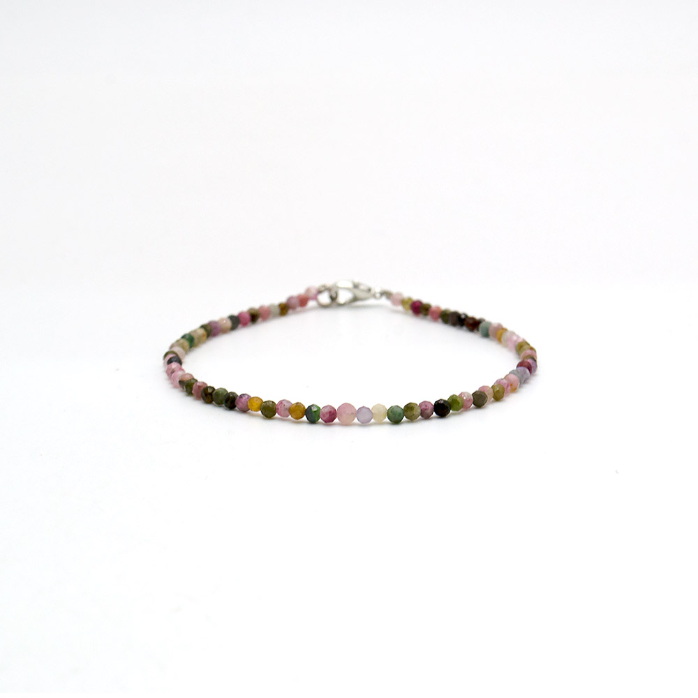 Фото товара браслет из турмалина шар 2 мм грань