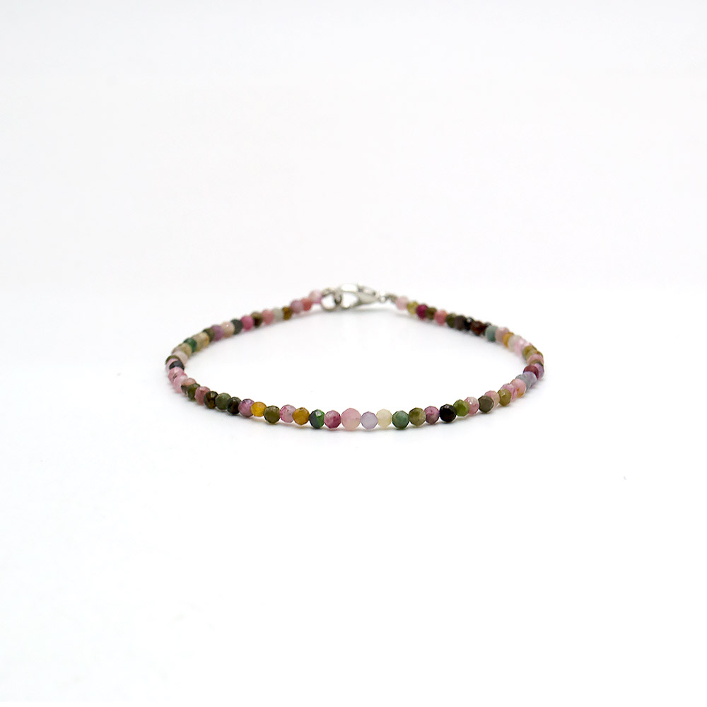 Браслет из турмалина шар 2 мм грань